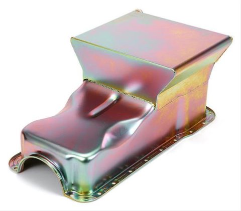 Trans-Dapt Performance Products Oil Pans 7474 SB FORD OIL PAN 1965-1987 351W 7QT FRONT SUMP ZINC