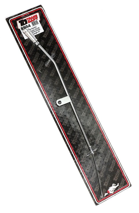 Trans-Dapt Performance Billet Handle Engine Oil Dipsticks 8904 Dipstick with Tube, Engine, Chrome Steel Tube/Polished Handle, Mopar, Big Block, Each