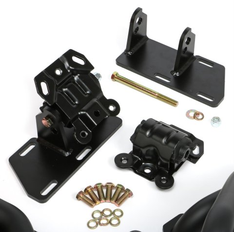 Trans-Dapt Performance Swap-In-A-Box Complete Engine Swap Kits 99084 Kit, Headers, Steel, Black Ceramic Coated, Motor Mounts, Oil Pan, Pickup, Gaskets, Hardware, Chevy, Small Block, Kit