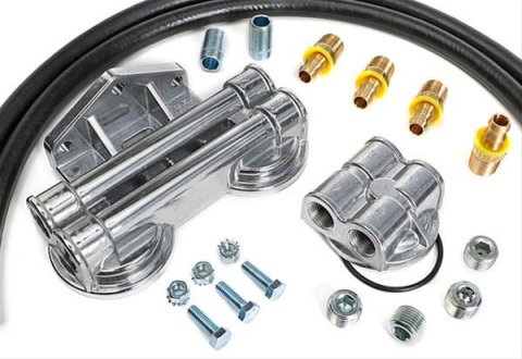 Trans-Dapt Performance Products Oil Filter Relocation Kits 1727 OIL FILTER RELOCATION KIT 90 DEGREE