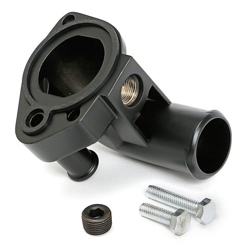 Trans-Dapt Performance Products Water Necks and Thermostat Housings 8585 BLACK POWDER COATED 79-95 MUSTANG WATER NECK