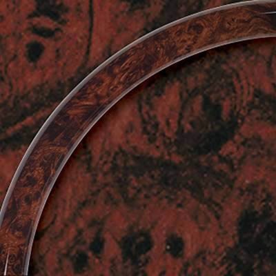 Billet Specialties Steering Wheel Half-Wraps 29012 Half Wrap, Simulated Burlwood, Each 14" Diameter