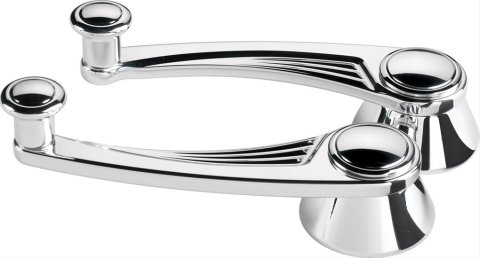 Billet Specialties Window Cranks 46325 Cranks, Door Window, Aluminum, Polished, 3/8 in. Square Spline, Ford 1932-48, Pair