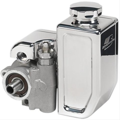Billet Specialties Bolt-On Power Steering Reservoirs 77930 Reservoir, Bolt-On, Aluminum, Polished, -6 AN Male Threads, Each