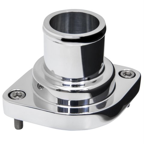 Billet Specialties Thermostat Housings 90134 Water Neck, Aluminum, O-ring, Polished, 0 Degree, Each