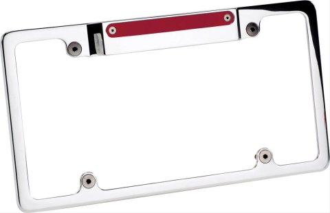Billet Specialties License Plate Frames 55520 Frame, Aluminum, Polished, Lighted, Each