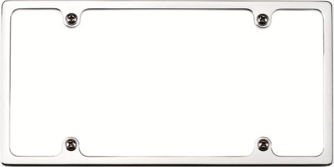 Billet Specialties License Plate Frames 55020 Frame, Slim Line, Aluminum, Polished, Each