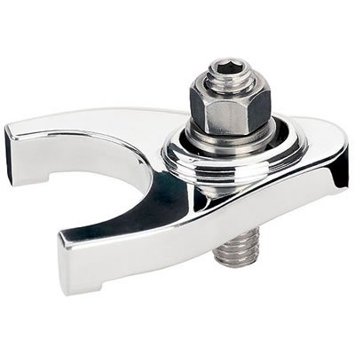 Billet Specialties Distributor Hold-Down Clamps 65920 Clamp, Aluminum, Polished, Stud Mount, Chevy, Small/Big Block, Each