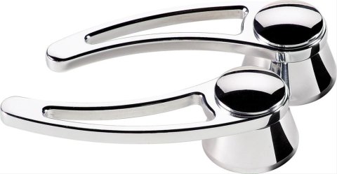 Billet Specialties Interior Door Handles 45520 Handles, Interior, Aluminum, Polished, Chevy, Ford, Pair