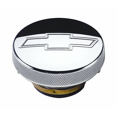 Billet Specialties Radiator Caps 75320 Cap, Aluminum, Polished, Round, Bowtie Emblem, 16 psi, Each