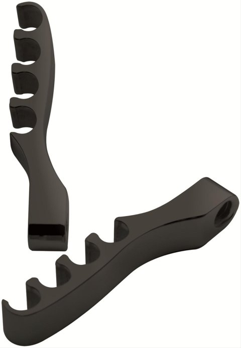 Billet Specialties Plug Wire Separators 69684 Ignition Looms and Separators, Separators, Clamp-in, Aluminum, Black Anodized, 7mm, 7.5mm, 8mm, Pair