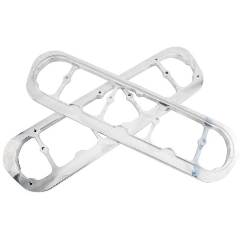 Billet Specialties Ford Valve Cover Adapters 95032 Adapters, Aluminum, Natural, to LS Cylinder Head, Pair