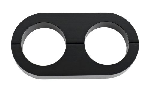 Billet Specialties Hose Separators BLK68720 Separator, Aluminum, Black, Two .906 in. Holes, Each