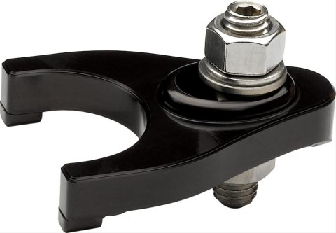 Billet Specialties Distributor Hold-Down Clamps BLK65920 Clamp, Aluminum, Black Anodized, Chevy, Each