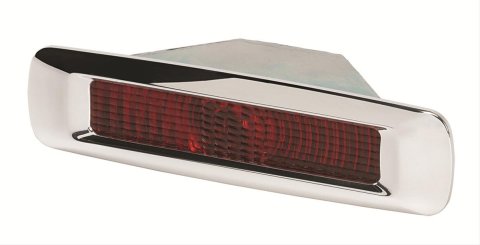 Billet Specialties Vintage Street Rod LED Taillights 61340 Taillights, LED, Red Lens, Smooth, Polished Housing, Pair