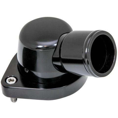 Billet Specialties Thermostat Housings BLK90335 Housing, 75 Degree, Aluminum, Black Anodized, Chevy, LS, Each