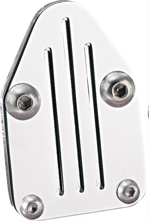 Billet Specialties Fuel Pump Block-Offs 41120 Block-Off Plate, Aluminum, Polished, Chevy, Each