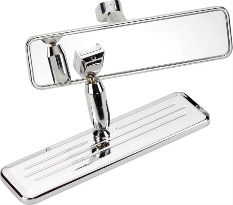 Billet Specialties Rear View Mirrors 257330 Mirror, Side Head, Ball-Milled, Polished, Rectangle, Universal, Each