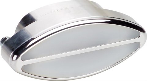 Billet Specialties Interior Lights 60320 Light, Aluminum, Polished, Elliptical, Clear Lens, 4 in. Width x 2 in. Height, Each