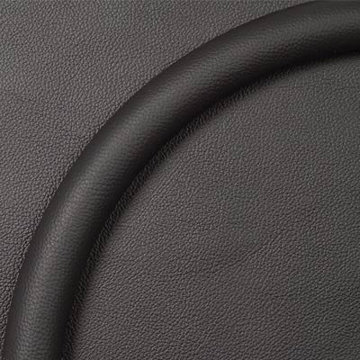 Billet Specialties Steering Wheel Half-Wraps 33008 Half Wrap Ring, Leather, Black, 15.5 in. Diameter, Each