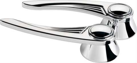 Billet Specialties Interior Door Handles 45525 Handles, Interior, Aluminum, Polished, Chevy, Ford, Pair