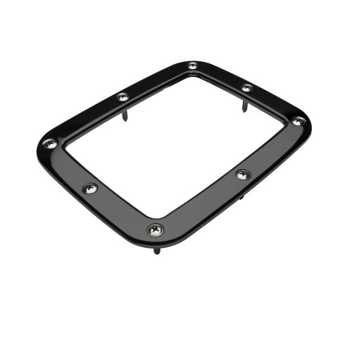 Billet Specialties Shifter Boot Rings BLK279312 Retaining Ring, Aluminum, Black Anodized, Rectangular, 7.125 in. x 5.750 in., Trim Ring Only, Each