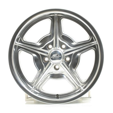 Billet Specialties Legends Series Speedway Polished Wheels 18x8 Wheel, Speedway, Aluminum, Polished, 18 in. x 8.0 in., 5 x 4.75 in. Bolt Circle, 4.500 in. Backspace, Each