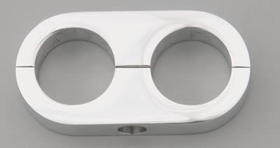 Billet Specialties Hose Separators 68520 Separator, Aluminum, Polished, Two .781 in. Holes, Each