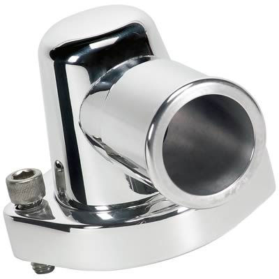 Billet Specialties Thermostat Housings 90720 Water Neck, Aluminum, Polished, 0 Degree, Ford, 429, 460, Each