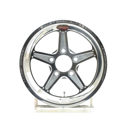 Billet Specialties Comp 5 Series Polished Wheels 15x3.5 Wheel, 5, Aluminum, Polished, 15 in. x 3.5 in., x 4.75 in. Bolt Circle, 1.75 in. Backspace, Each