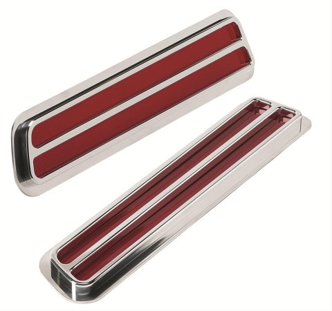 Billet Specialties Flush Mount Taillight Bezel Assemblies for 1969 CAMARO - 61737 Assemblies, Flush, Chevy, Pair