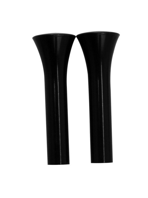 Billet Specialties Door Lock Knobs BLK45910 Knobs, Round Tapered, Aluminum, Black Anodized, Pair