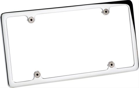 Billet Specialties License Plate Frames 55120 Frame, Aluminum, Polished, Each