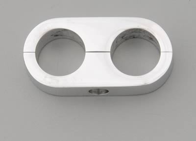 Billet Specialties Hose Separators 68320 Separator, Aluminum, Polished, Two .625 in. Holes, Each