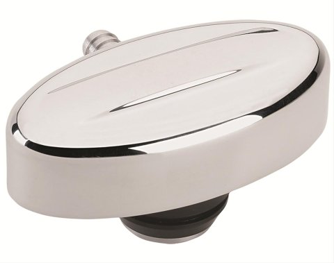 Billet Specialties Valve Cover Breathers 21939 Breather, Oval, Push-in, Aluminum, Polished, Each
