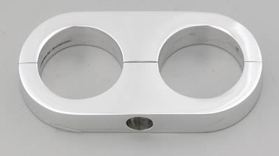 Billet Specialties Hose Separators 68720 Separator, Aluminum, Polished, Two .906 in. Holes, Each