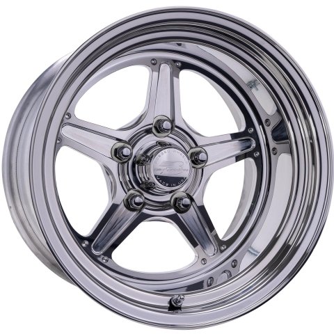Billet Specialties Street Lite Polished Wheels 15x12 Wheel, Series, Aluminum, Polished, 15 in. x 12.00 in., 5 x 4.50 in. Bolt Circle, 3.500 in. Backspacing, Each