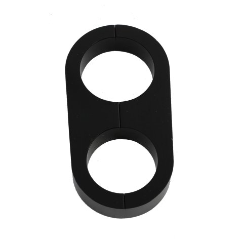 Billet Specialties Hose Separators BLK68725 Separator, Aluminum, Black, One .906 in. Hole/One 1.015 in. Hole, Each