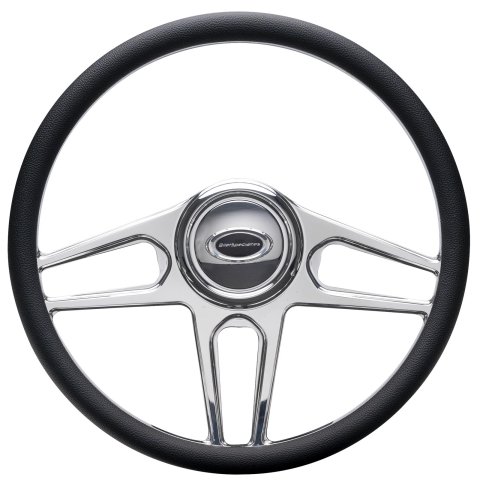 Billet Specialties Steering Wheels 34051 STEERING WHEEL 1/2 WRAP 15.5" TEC 5 POL