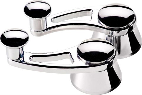 Billet Specialties Vent Window Cranks 47520 Cranks, Window, Aluminum, Polished, 1/2 in. Round Spline, GM/Ford, Pair