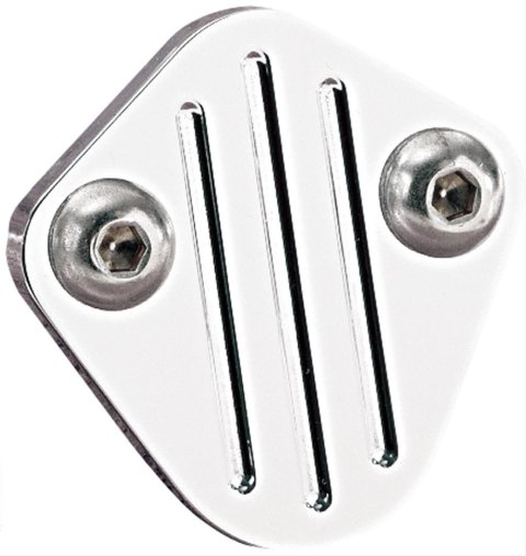 Billet Specialties Fuel Pump Block-Offs 41220 Block-Off Plate, Aluminum, Polished, Chevy, Each