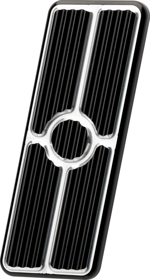 Billet Specialties Pedal Pads for 1967-1969 CAMARO, FIREBIRD - 199265 Gas Pad, Aluminum, Black, Chevy, Pontiac, Each