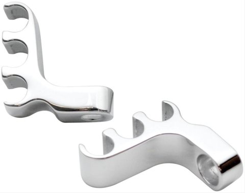 Billet Specialties Plug Wire Separators 69703 Spark Separator, 3 Wire, Valve Cover Vertical Mount, Aluminum, Stainless Steel Hardware, Pair