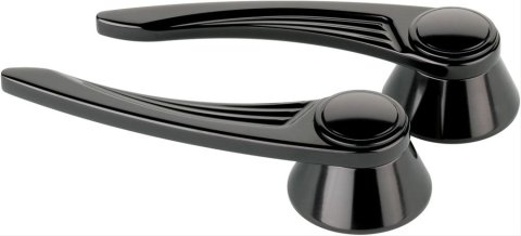 Billet Specialties Interior Door Handles BLK45525 Handles, Interior, Aluminum, Black, Universal, Pair