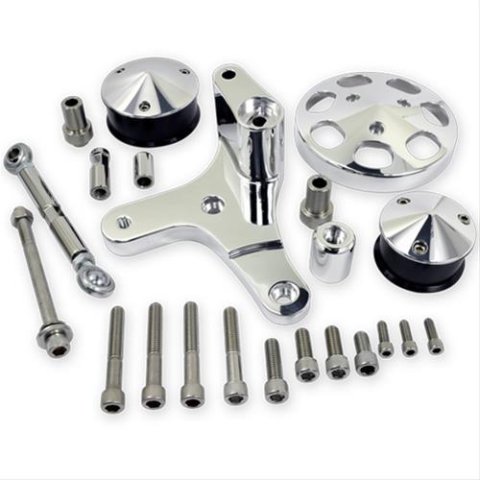 Billet Specialties Serpentine Conversion Air Conditioning Add-On Kits FM1325PC AIR COND BRACKETS