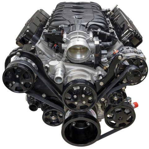 Billet Specialties Valve Covers P95575 VALVE COVER GEN V LT MODULAR RIBBED PROFILE BLACK