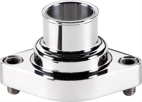 Billet Specialties Thermostat Housings 90120 Water Neck, Aluminum, Polished, Straight Up, Chevy, Big Block, Small Block, Each