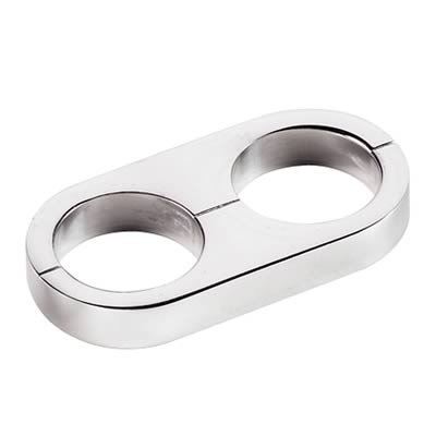 Billet Specialties Hose Separators 68820 Separator, Aluminum, Polished, Two 1.015 in. Holes, Each