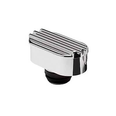 Billet Specialties Valve Cover Breathers 20950 Breather, Push In, Oval, Aluminum, Polished, Ribbed, Each