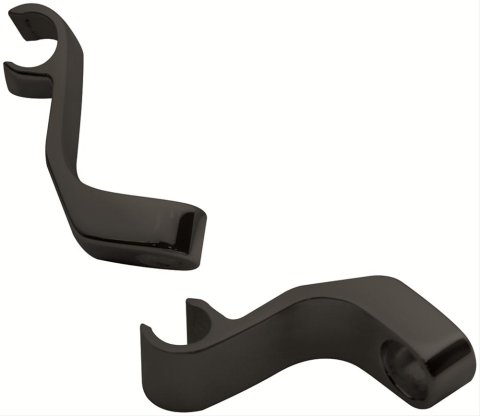 Billet Specialties Plug Wire Separators 69781 Separators, 1-wire, Aluminum, Black Anodized, Pair